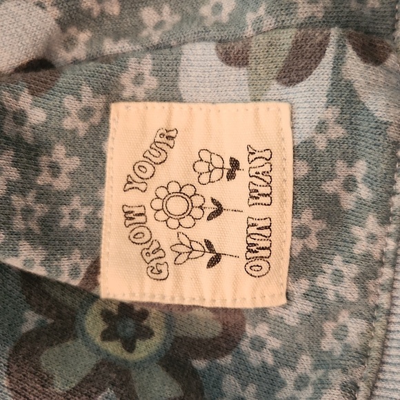 Cotton On Blue Floral Sweatshirt 9 10 - Picture 5 of 8